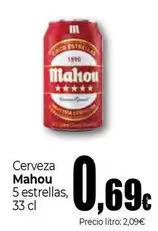 Mahou - Cerveza 5 Estrellas, 33 Cl