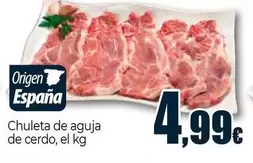 Chuleta De Aguja De Cerdo, El Kg