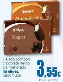 Ifa Eliges - Helado Bombón Chocolate Negro O Almendrado
