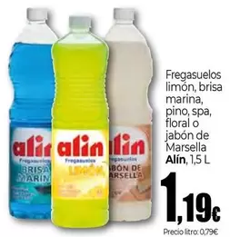 Alin - Fregasuelos Limón, Brisa Marina, Pino, Spa, Floral O Jabón De Marsella 