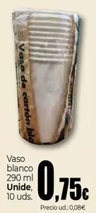 Unide - Vaso Blanco