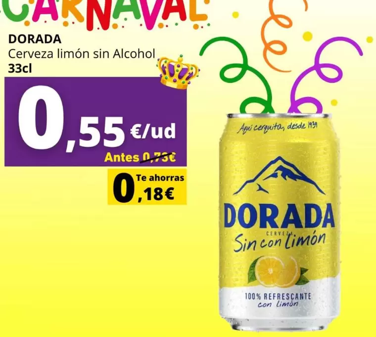 dorada - Cerveza Limon Sin Alcohol
