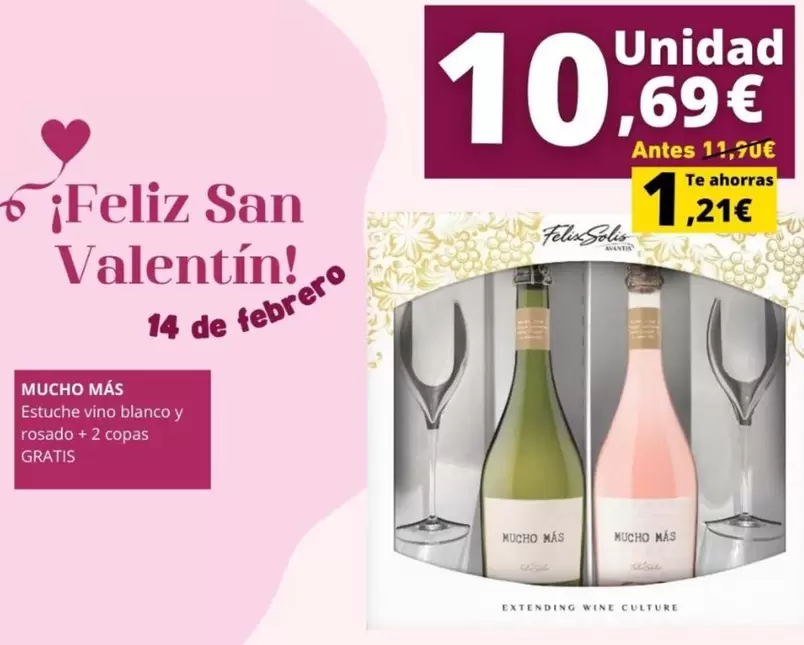 Mucho Mas - Estuche Vino Blanco Y Rosado