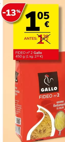 Gallo - Fideo Nº2