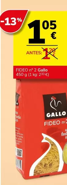 Gallo - Fideo Nº2