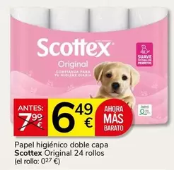 Scottex - Papel Higiénico Doble Capa Original 