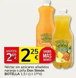 Don Simón - Néctar Sin Azúcares Añadidos Naranja O Piña