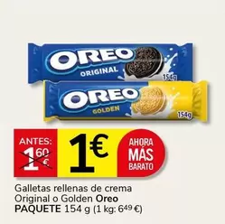 Oreo - Galletas Rellenas De Crema Original O Golden