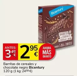 Bicentury - Barritas De Cereales Y Chocolate Negro