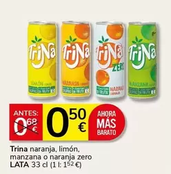 Trina - Naranja, Limón, Manzana O Naranja Zero