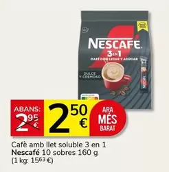 Nescafé - Cafe Amb Llet Soluble 3 En 1