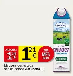 Asturiana - Llet Semidesnatada Sense Lactosa