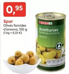 Spar - Olives Farcides D'Anxova