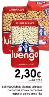 Luengo - Alubias Blancas Selectas, Garbanzos Extra O Garbanzos Especial Callos 
