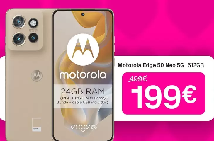 Motorola - Edge 50 Neo 5g 512gb