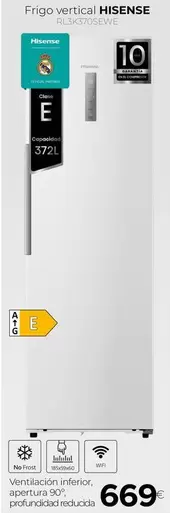 Hisense - Frigo Vertical RL3K370SEWE 