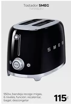 Smeg - Tostador TSF01BLEU 