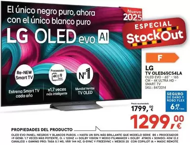 LG - TV OLED65C54LA 