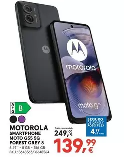 Motorola - Smartphone Moto G55 5G Forest Grey 8