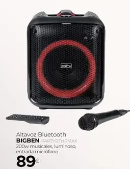 Bigben - Altavoz Bluetooth