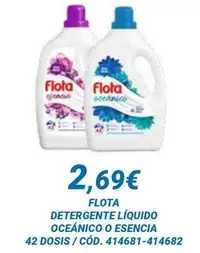 Flota - Detergente Líquido Oceánico O Esencia