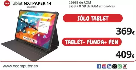 TCL - Tablet Nxtpaper 14