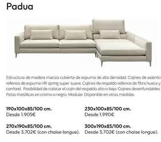 Sofás Padua