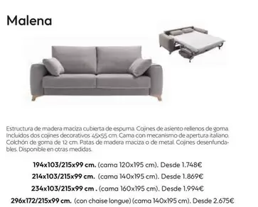 Sofás Cama Malena