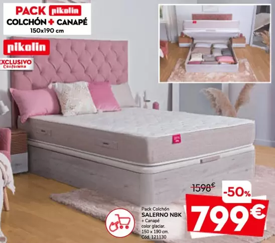 Pikolin - Pack Colchon + Canapé 1504190 Cm