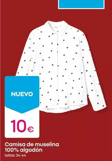 Camisa De Muselina 100% Algodón