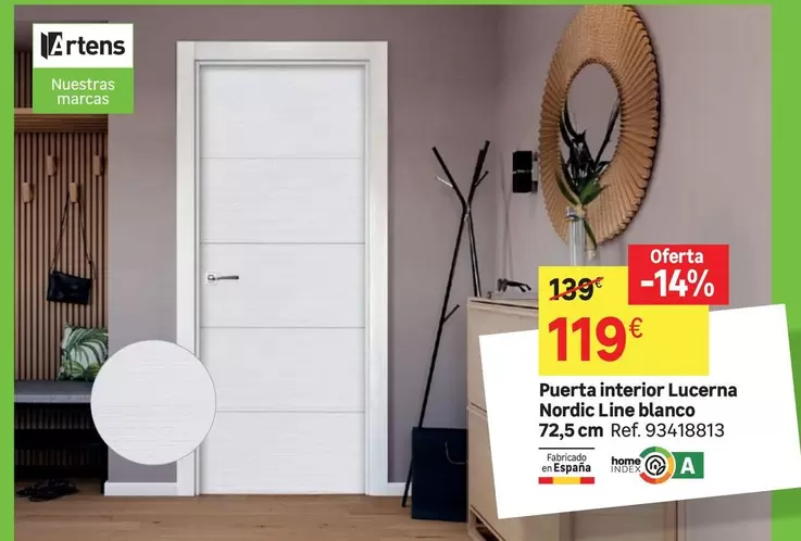 nordic - Puerta Interior Lucerna Nordic Line Blanco