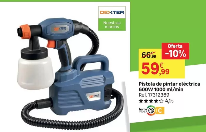 Dexter - Pistola De Pintar Eléctrica 600w 1000 M/min