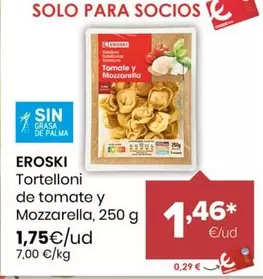 Eroski - Tortelloni De Tomate Y Mozzarella