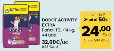 Dodot Ativity Extra - Pañal T6