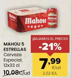 Mahou 5 Estrellas - Cerveza Especial