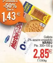 Marbú - Galleta 0% Azucre Engadido
