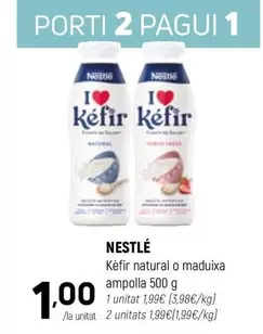 Nestlé - Kéfir Natural O Maduixa Ampolla