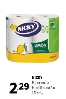 Nicky - Paper Cuina Maxi Llimona