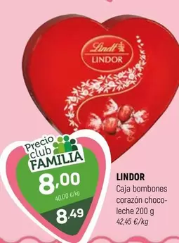 Lindor - Caja Bombones Corazón Choco- Leche