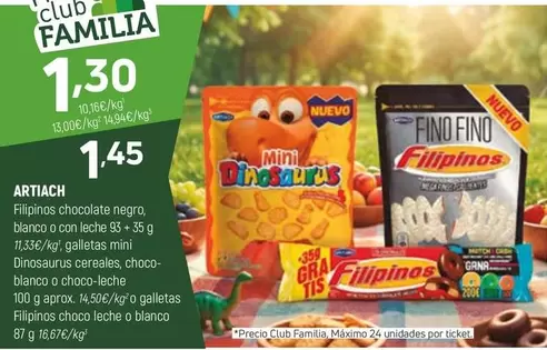 Artiach - Filipinos De Chocolate Negro