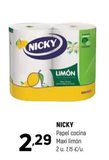 Nicky - Papel Cocina Maxi Limon