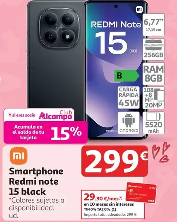 Xiaomi - Smartphone Redmi Note 15