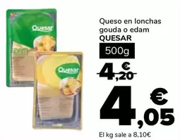 Quesar - Queso En Lonchas Gouda O Edam 500G