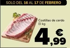 Costillas De Cerdo El Kg
