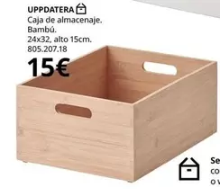 Uppdatera -  Caja De Almacenaje. Bambú.