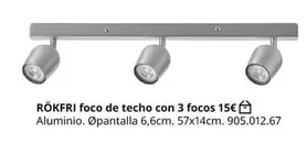 Rôkfri Foco De Techo Con 3 Focos