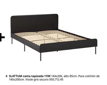 4 Slattum Cama Tapizada