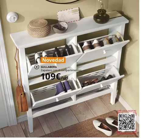 Ikea - Zapatero Con 4 Compartimentos