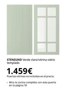 La Cocina - Verde Claro/vitrina Vidrio Templado