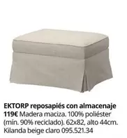 ektorp - Reposapiés Con Almacenaje